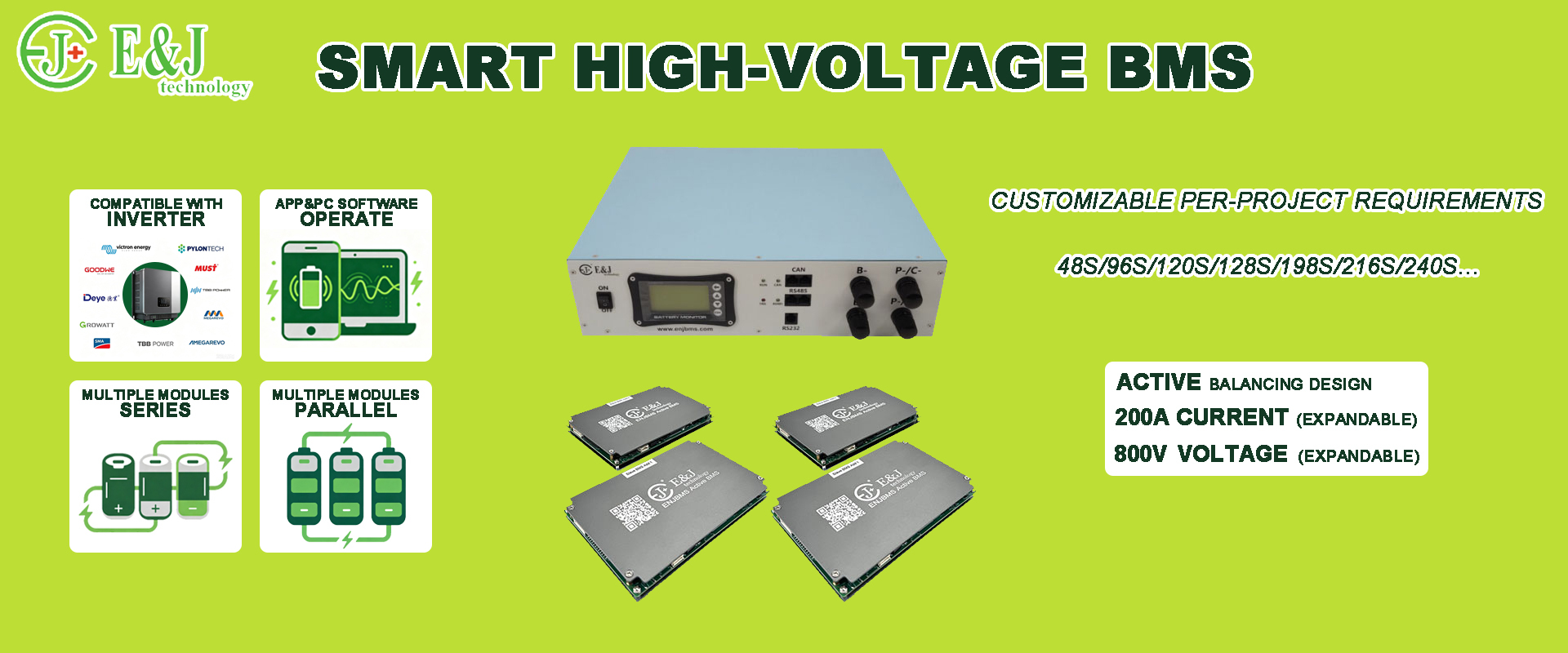 Quality High Voltage BMS factory