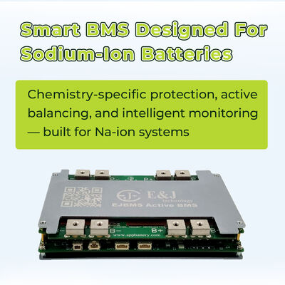 4S Bluetooth Smart BMS Sodium Ion Battery Active Balancing For Electric Bicycles Scooters