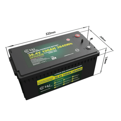 Good price 36V 100Ah Smart LiFePO4 Battery Pack With Bluetooth & CANBUS 4000 Cycles For Solar & UPS online