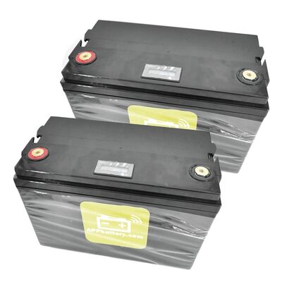 Qualité Deep Cycle 12V 100ah BMS Lifepo4 Battery With LCD Monitor For RV Marine Solar Storage usine