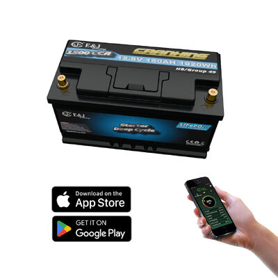 Good price H8 Group 49 12V 150Ah 1500CCA Car Liquid Start Battery Pack Lifepo4 4000 Cycles Mercedes online