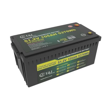 গুণমান Group 8d Size 48V Golf Cart Lithium Battery 105Ah Built in BMS কারখানা