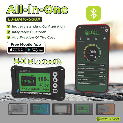 Good price Smart Shunt Digital Battery Monitor 12V 500A For Golf Cart EV Motorhome Solar online