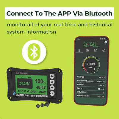 Good price High Precision Smart Shunt Battery Monitor For LiFePO4 Lithium AGM Battery Pack online